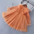 Mädchenkleid mit Rüschen N342 orange