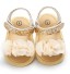 Mädchensandalen mit Blumen A332 golden