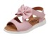 Mädchensandalen mit Schleife rosa