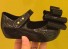 Mädchensandalen mit Schleife schwarz