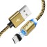 Mágneses töltő USB kábel K461 arany