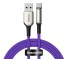 Mágneses töltő USB kábel K510 lila