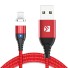 Mágneses USB adatkábel K441 piros