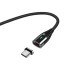 Mágneses USB adatkábel K548 fekete