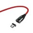 Mágneses USB adatkábel K548 piros