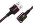 Magnetický dátový USB kábel K459 bordová