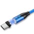 Magnetický dátový USB kábel K509 modrá