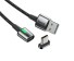 Magnetický USB dátový kábel čierna