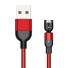 Magnetický USB kabel 1 m červená