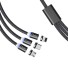 Magnetický USB kábel 3v1 čierna