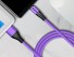 Magnetický USB kábel K633 fialová