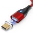 Magnetický USB kábel QC 3.0 červená