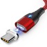 Magnetický USB kabel QC 3.0 červená