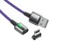 Magnetyczny kabel USB do transmisji danych fioletowy