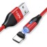 Magnetyczny kabel USB do transmisji danych K509 czerwony