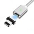 Magnetyczny kabel USB K476 srebrny