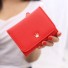 Mały portfel damski z koroną czerwony