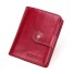 Mały skórzany portfel damski M148 czerwony