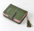 Mały skórzany portfel damski M246 zieleń wojskowa