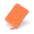 Mały skórzany portfel damski M273 pomarańczowy