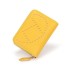 Mały skórzany portfel damski M273 żółty