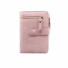 Mały skórzany portfel damski M327 różowy