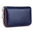 Mały skórzany portfel damski M351 ciemnoniebieski