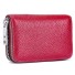 Mały skórzany portfel damski M351 czerwony