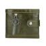 Mały skórzany portfel damski M389 oliwkowy