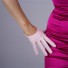 Mănuși de damă din piele artificială strălucitoare roz deschis