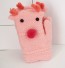 Mănuși de iarnă pentru copii cu ren A548 roz