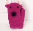 Mănuși de iarnă pentru copii cu ren A548 violet
