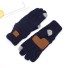 Mănuși de iarnă tricotate albastru inchis