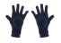 Mănuși de iarnă tricotate pentru copii cu pompon J2879 albastru inchis