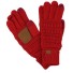 Mănuși de iarnă tricotate roșu