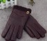Mănuși de piele pentru femei J1145 burgundia