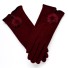 Mănuși elegante pentru femei burgundy