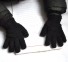 Mănuși fără degete pentru copii negru