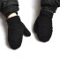 Mănuși păroase pentru copii negru