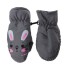 Mănuși pentru copii cu iepuraș gri