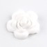 Mărgele din silicon în formă de floare - 10 buc alb