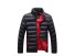 Marken-Herren-Winterjacke J2304 schwarz-rot