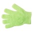 Masážní rukavice do koupele zelená