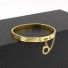 Massives Damenarmband H314 golden