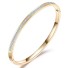 Massives Damenarmband mit Steinen H212 golden