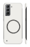 Matný ochranný kryt s podporou MagSafe pre Samsung Galaxy S22 Ultra biela