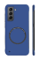 Matný ochranný kryt s podporou MagSafe pre Samsung Galaxy S22 Ultra modrá