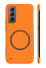 Matný ochranný kryt s podporou MagSafe pro Samsung Galaxy S22 Ultra oranžová