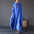 Maxi šaty nadmerné veľkosti modrá