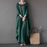 Maxi šaty nadmerné veľkosti tmavo zelená